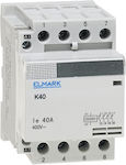 Elmark K40 Phase 4-Pole Power Relay 25A 230V 23412