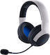 Razer Kaira Hyperspeed PlayStation Ασύρματο Over Ear Gaming Headset με σύνδεση USB Black/White