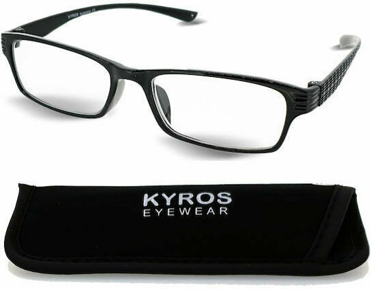 Kyros 408 Γυναικεία Γυαλιά Πρεσβυωπίας +3.00 σε Μαύρο χρώμα