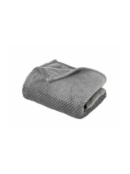 Atmosphera Fleece Blanket Sofa 125x150cm Gray