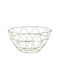 Click Fruit Bowl Metallic Gold 28x28x14cm