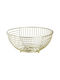 Click Fruit Bowl Metallic Gold 28x28x12cm