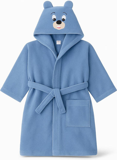 Beboulino Halat de Baie pentru Copii Teddy Ciel 702-0740-0010 cu Glugă