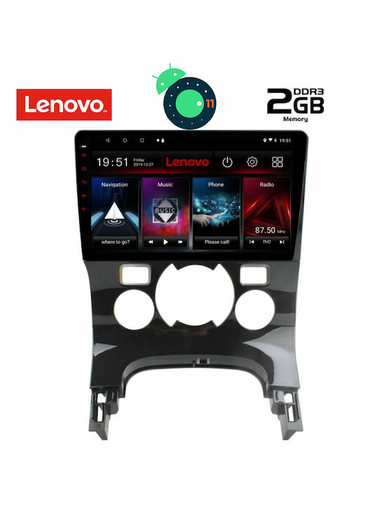 Lenovo Sistem Audio Auto pentru Peugeot 3008 Audi A7 2009-2016 cu Clima (Bluetooth/USB/AUX/WiFi/GPS/Partitură) cu Ecran Tactil 9" DIQ_LVB_4515CL