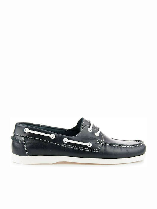 Adam's Shoes Ανδρικά Boat Shoes σε Μαύρο Χρώμα