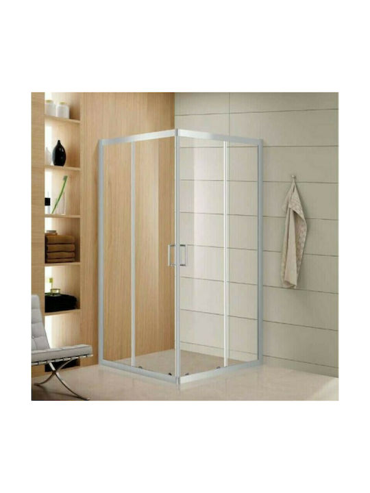 Aquarelle Venia 10 Cabin for Shower with Sliding Door 100x120x185cm Clear Glass