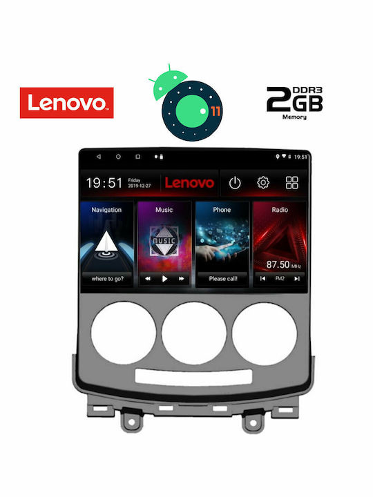 Lenovo Car-Audiosystem für Audi A7 Mazda 5 2004-2010 (Bluetooth/USB/AUX/WiFi/GPS/Apple-Carplay) mit Touchscreen 9" DIQ_LVB_4370