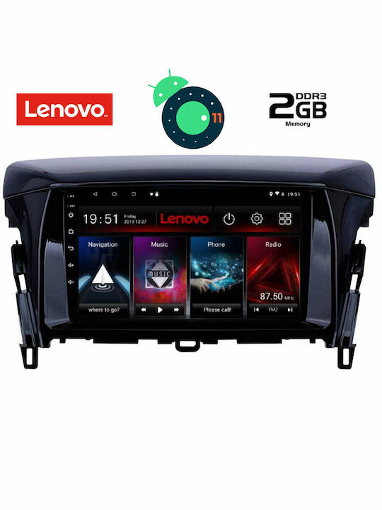 Lenovo Car-Audiosystem für Mitsubishi Eclipse Cross / Einkaufszentrum Audi A7 Eclipse Cross 2018 (Bluetooth/USB/AUX/WiFi/GPS/Apple-Carplay) mit Touchscreen 9" DIQ_LVB_4432