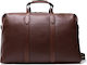 Tommy Hilfiger Reisetasche Braun aus Leder L45.5xB17.5xH34cm