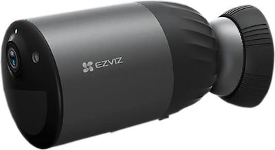 Ezviz eLife IP Überwachungskamera Wi-Fi 4MP Full HD+ Wasserdicht Batteriebetrieben mit Zwei-Wege-Kommunikation und Linse 2.8mm in Schwarz