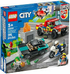 Lego -Stadt Fire Rescue Police Chase für 5+ Jahre