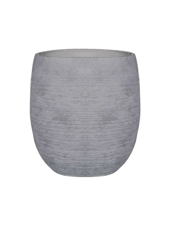 Woodwell Flower Pot-8 Γλάστρα Light Grey Wash 48x52cm