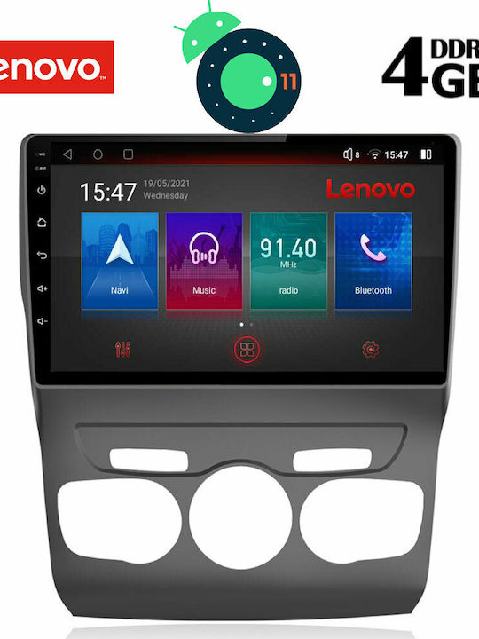 Lenovo Car-Audiosystem für Citroen C4 / DS4 2011-2018 mit A/C (Bluetooth/USB/AUX/WiFi/GPS/Apple-Carplay) mit Touchscreen 10" DIQ_SSX_9085