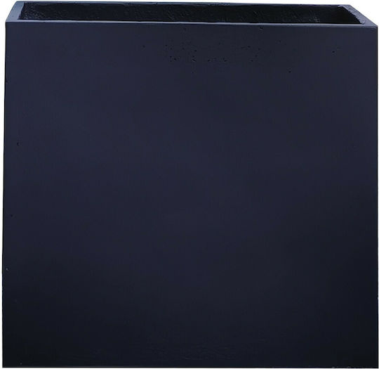 Woodwell Flower Pot Planter Box Concrete Black 81x36x81cm.