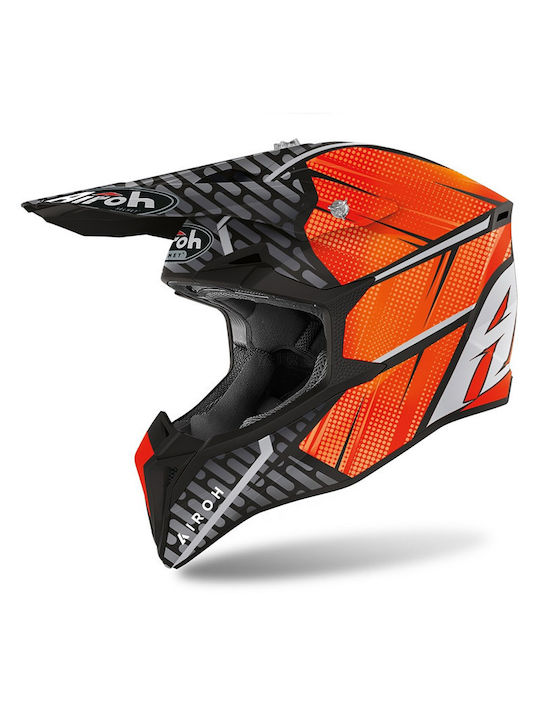 Airoh Wraap Idol Motocross Helmet ECE 22.05 1240gr Orange Matt AIR000KRA267