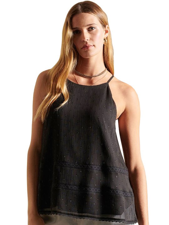 Superdry Women's Summer Blouse with Straps Black