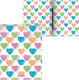 ErichKrause Clipboard with Clip for Paper A4 Multicolour Neon Hearts 1pcs