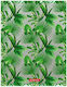 ErichKrause Mappe Suppl mit 20 Plastikhüllen Folien für Papier A4 Grün Tropical Leaves 1Stück