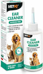 VetIQ Ear Cleaner Σταγόνες για Καθαρισμό Αυτιών Σκύλου χωρίς Αλκοόλ 100ml