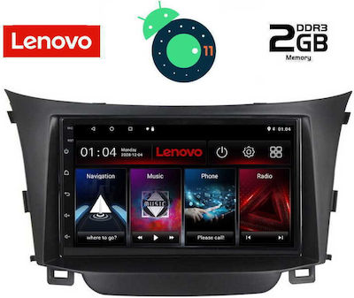 Lenovo Car-Audiosystem für Audi A7 Hyundai i30 2012-2017 (Bluetooth/USB/AUX/WiFi/GPS/Apple-Carplay) mit Touchscreen 9" DIQ_LVB_4232