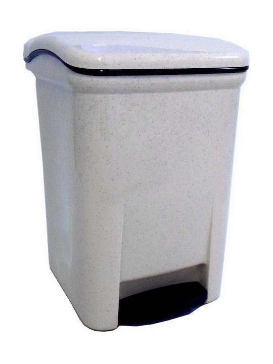 Plastic Pedal Waste Bin 40lt White