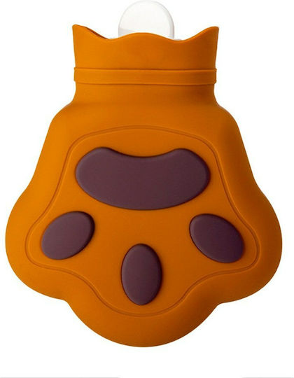 Dog Paw Θερμοφόρα σε Καφέ χρώμα Γενικής Χρήσης 16.2x13cm 450ml