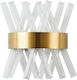 Home Lighting Xenic Modern Leuchte Wand mit Integrierter LED und Einstellbares Weißes Licht Gold 23x23x12cm