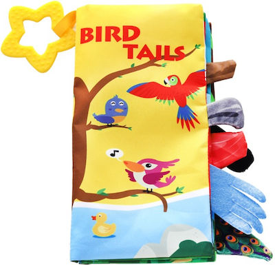 Kikka Boo Activity Book Εκπαιδευτικό Βιβλίο Δραστηριοτήτων Bird Tails made of Fabric