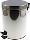 Newest Waste Bin from Stainless Steel with Pedal Silver 5lt
