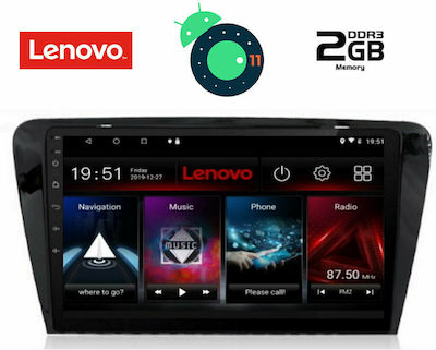 Lenovo Sistem Audio Auto pentru Skoda Octavia Audi A7 2013-2021 cu Clima (Bluetooth/USB/AUX/WiFi/GPS/Apple-Carplay/Partitură) cu Ecran Tactil 10" DIQ_LVB_4597
