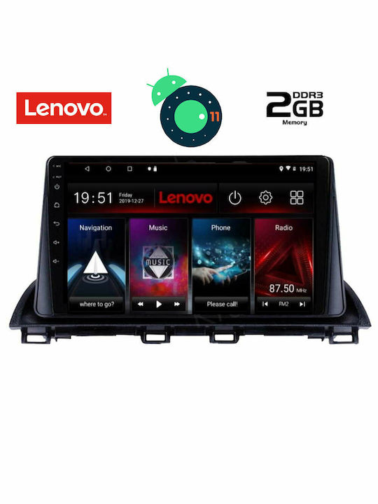 Lenovo Ηχοσύστημα Αυτοκινήτου για Mazda 3 2014 (Bluetooth/USB/WiFi/GPS) με Οθόνη Αφής 9"