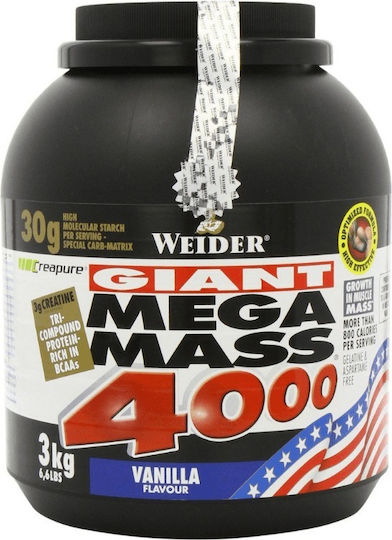 Weider Mega Mass 4000 Creapure с Вкус Ванилия 3kg