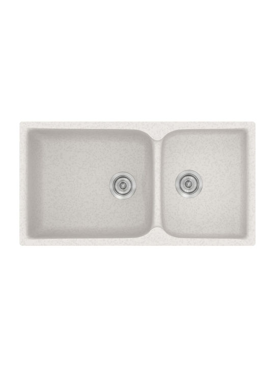 Sanitec Classic Drop-In Spüle Links aus Verbund...