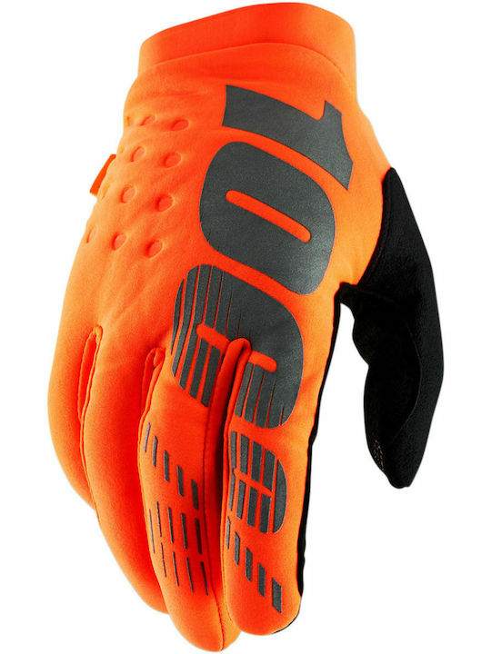 100% Brisker Winter Herren Handschuhe Orange/Black 100% Brisker Winter Herren Handschuhe Orange/Black