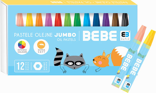 interDRUK Oil Pastels BB Kids Pastel 18x10x1,5 cm 12colours P9042