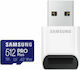 Samsung Pro Plus (2021) microSDXC 512GB Class 10 U3 V30 A2 UHS-I με USB Reader