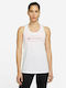 Nike Icon Clash Women's Athletic Cotton Blouse Sleeveless White
