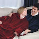 Blanket Fleece with Sleeves 70x90cm 8110 Red Burgundy