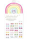 Great Pretenders Rainbow Stick-On Earrings Toy Jewelry