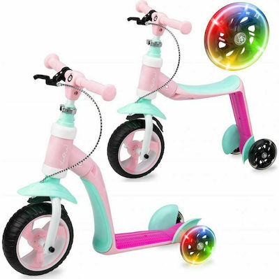 Momi Kids Scooter Ellios 2 in 1 3-Wheel Pink