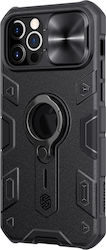Nillkin Camshield Armor Logo Cut Back Cover Πλαστικό Ανθεκτική Μαύρο (iPhone 12 / 12 Pro)