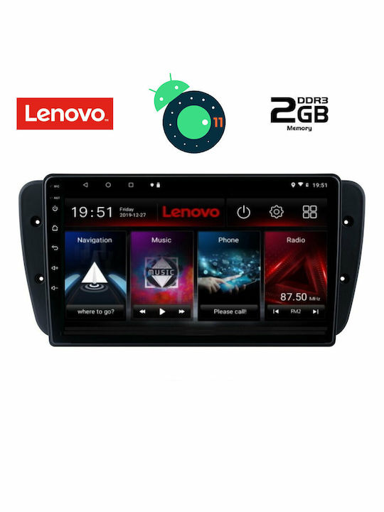 Lenovo Car-Audiosystem für Seat Ibiza Audi A7 2008-2015 (Bluetooth/USB/AUX/WiFi/GPS/Apple-Carplay) mit Touchscreen 9" DIQ_LVB_4571