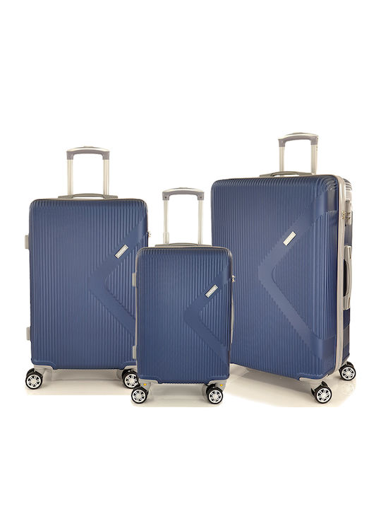 Playbags Valize De Călătorie Tare Albastre Înăl...