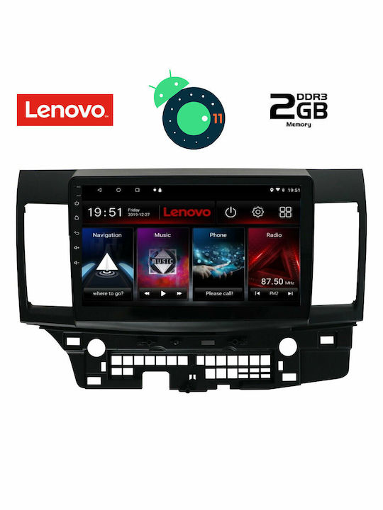 Lenovo Car-Audiosystem für Mitsubishi Lancer Audi A7 2008+ (Bluetooth/USB/AUX/WiFi/GPS/Apple-Carplay) mit Touchscreen 9" DIQ_LVB_4434