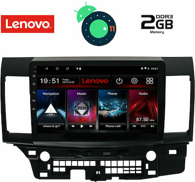 Lenovo Car-Audiosystem für Mitsubishi Lancer Audi A7 2008+ (Bluetooth/USB/AUX/WiFi/GPS/Apple-Carplay) mit Touchscreen 9" DIQ_LVB_4434