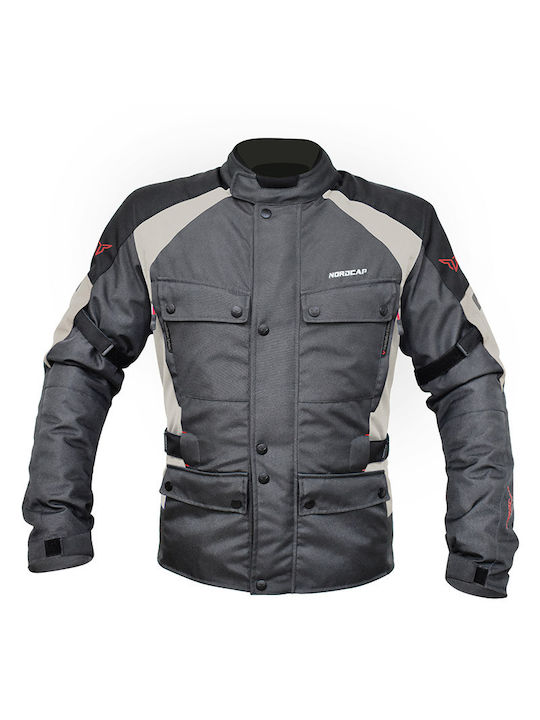 Horizon Men's Motorcycle Jacket 4 Seasons Waterproof Black/Grey