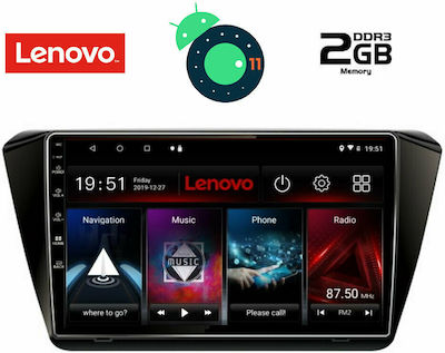Lenovo Sistem Audio Auto pentru Skoda Superb Audi A7 2015+ cu Clima (Bluetooth/USB/AUX/WiFi/GPS/Apple-Carplay/Partitură) cu Ecran Tactil 10.1" DIQ_LVB_4605