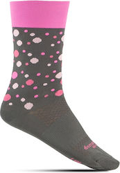 Cycling socks | Demaraz | Pink - Grey