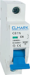 Elmark 1-Pole Automatic Circuit Breaker 1A 41100C