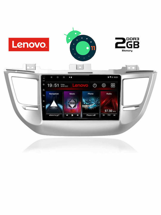 Lenovo Sistem Audio Auto pentru Audi A7 Hyundai Tucson 2015-2019 (Bluetooth/USB/AUX/WiFi/GPS/Apple-Carplay/Partitură) cu Ecran Tactil 9" DIQ_LVB_4243